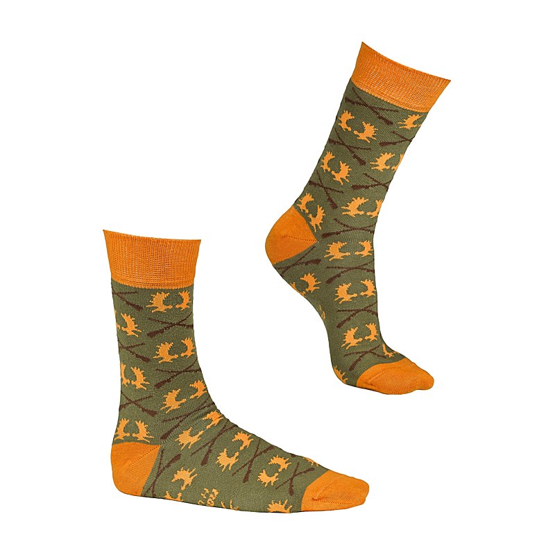 Nordforest Hunting Socken Geweih, oliv-bunt, Größe 44/47
