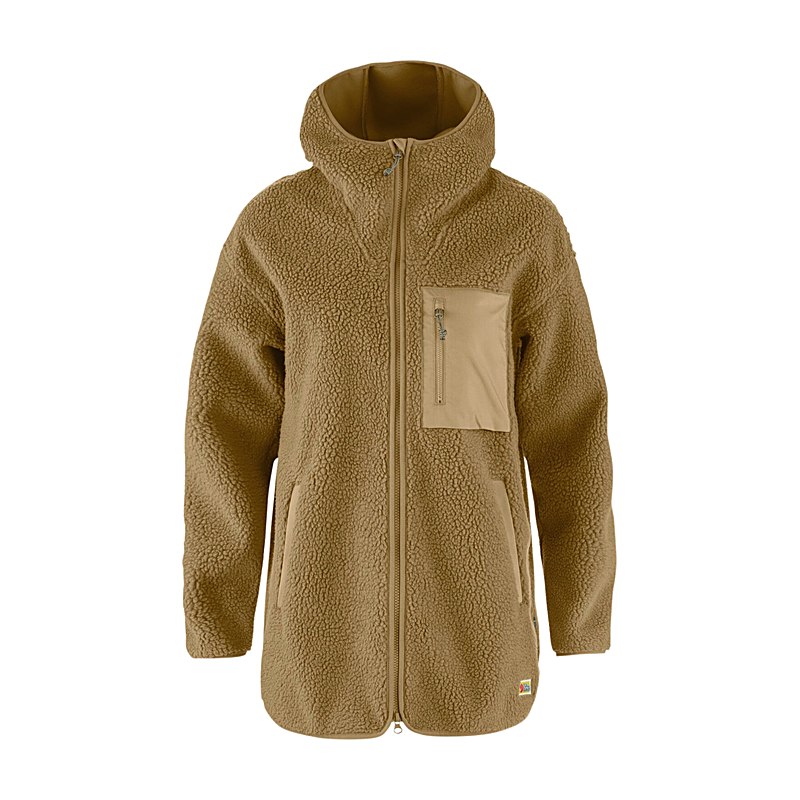 Fjällräven Jacke Vardag Pile Fleece Long, buckwheat brown, Größe XL
