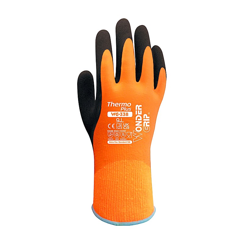 Wondergrip Winterhandschuhe Thermo Plus WG-338, orange, Größe 11