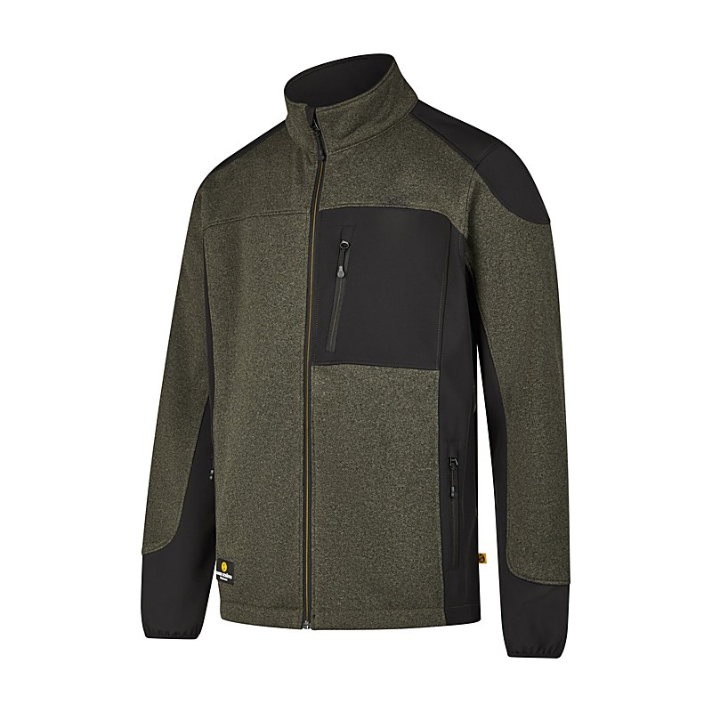 Hans Schäfer Strickfleecejacke Smart, oliv, Größe 4XL