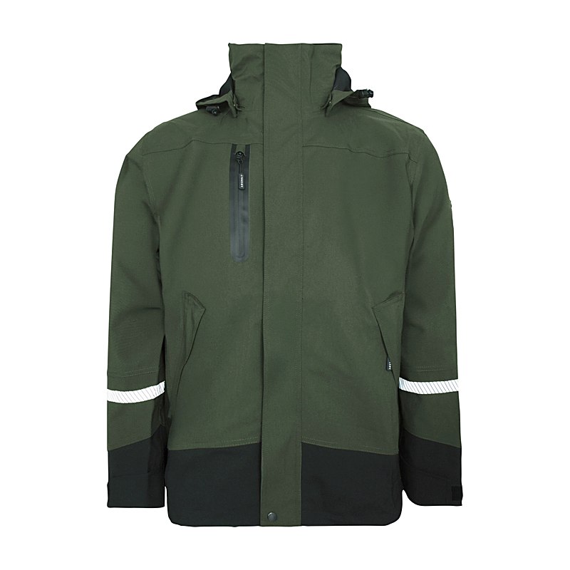 Lyngsøe Stretch-Regenjacke, grün, Größe 4XL
