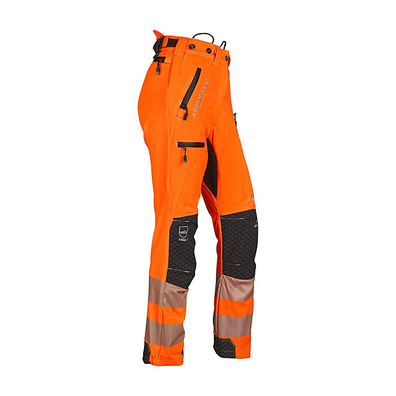Arbortec Schnittschutz-Bundhose Breatheflex Pro Hi-Vis Female, high vis orange, Größe 40/42