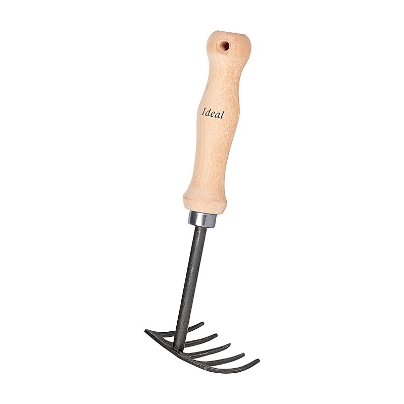 Ideal Handrechen, 15,5 cm Buchenstiel