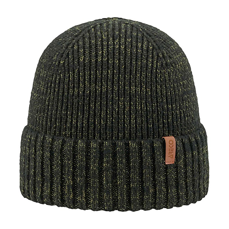 Areco Beanie Merino, moos, Größe one size