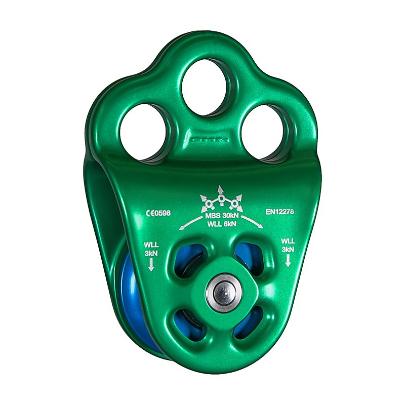 DMM Seilrolle Triple Attachment Pulley 2, grün-türkis