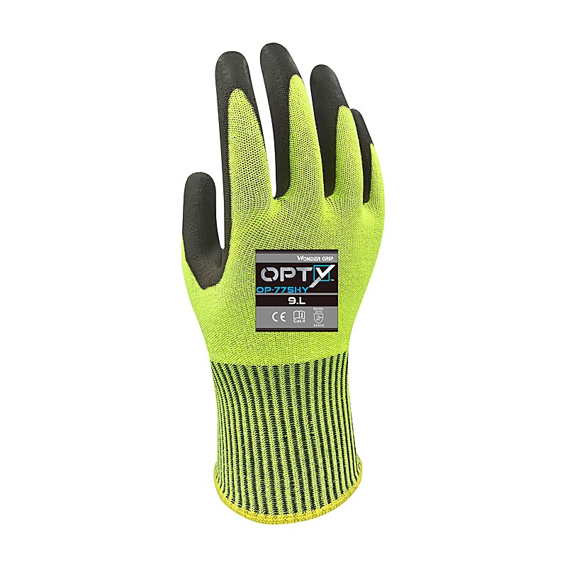 Wondergrip Schnittschutzhandschuhe Opty OP-775HY, yellow high viz, Größe 7