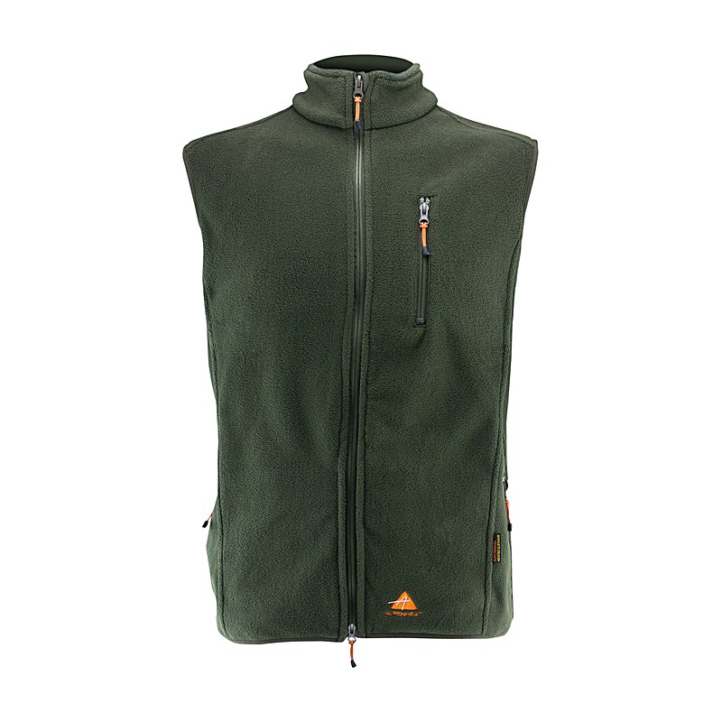Alpenheat Heizweste Fire-Fleece, olivgrün, Größe M