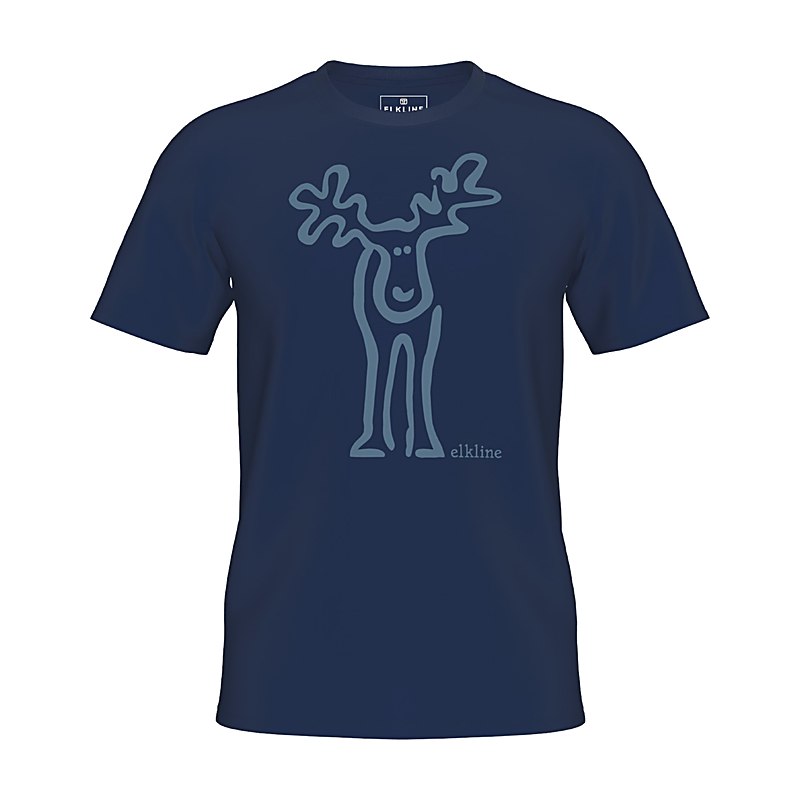 Elkline Kinder-T-Shirt Rudölfchen, darknavy-ashblue, Größe 152/158