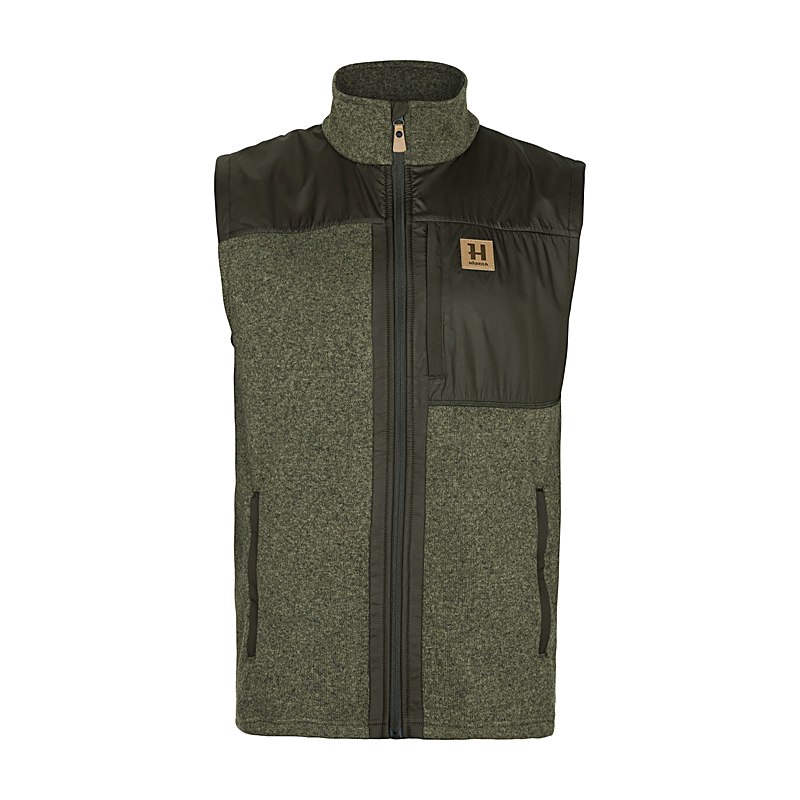 Härkila Fleeceweste Kalix, willow green-shadow brown, Größe 3XL