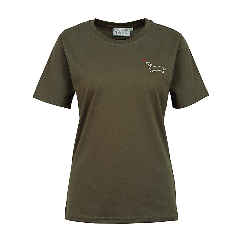 Hubertus T-Shirt Dackel, schilf, Größe XS