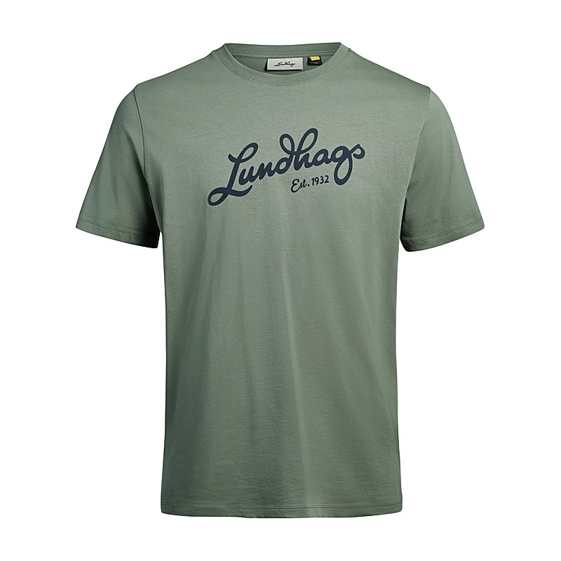 Lundhags T-Shirt Järpen Logo, aloe green, Größe L