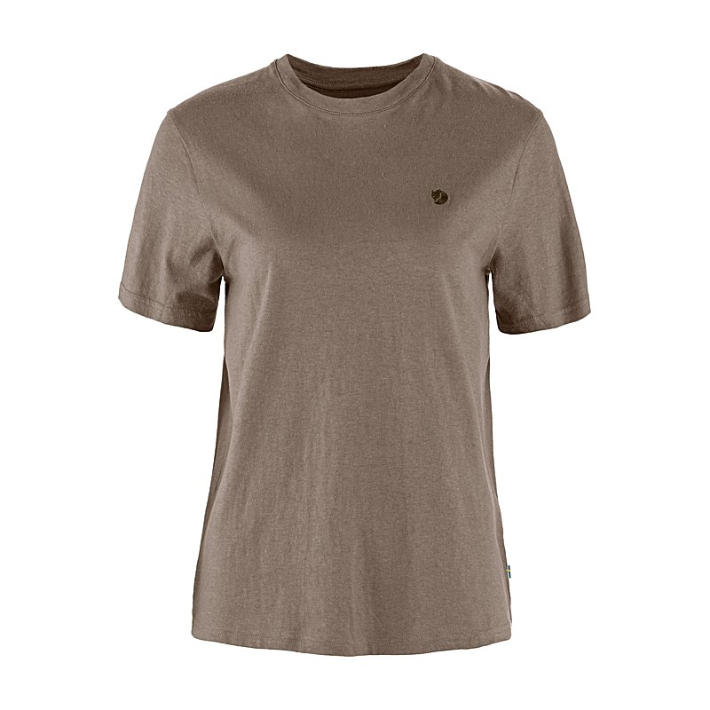 Fjällräven T-Shirt Hemp Blend, suede brown, Größe S