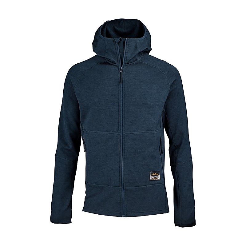 Lundhags Jacke Tived Merino Hoodie, deep blue, Größe M