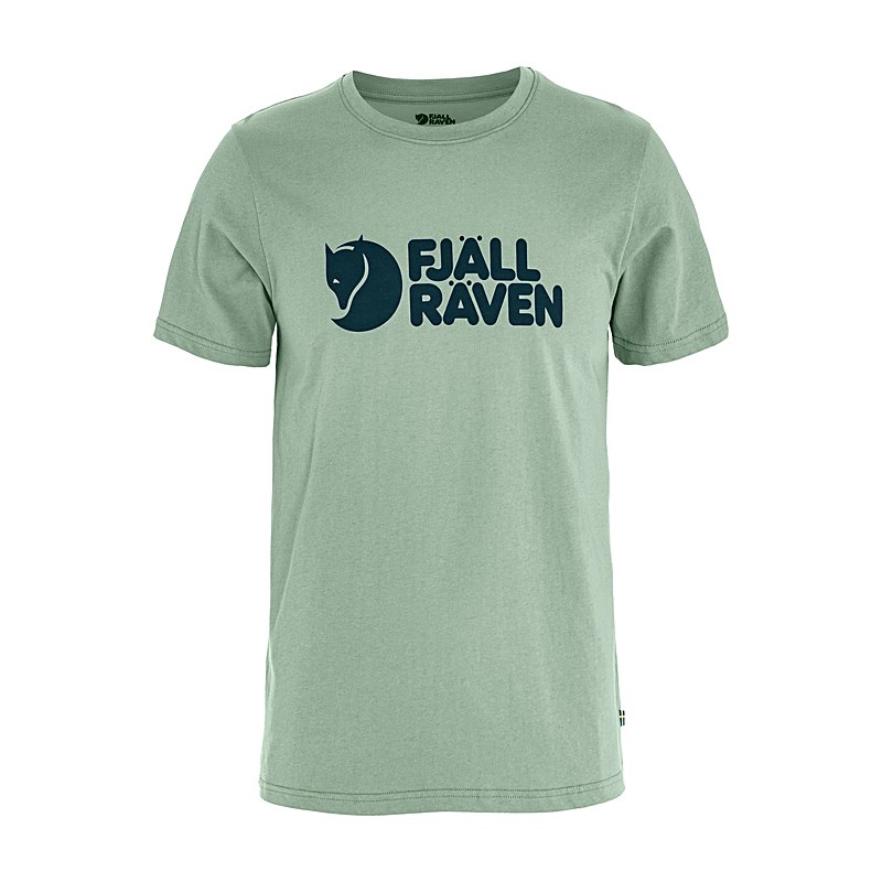 Fjällräven T-Shirt Fjällräven Logo, misty green, Größe M