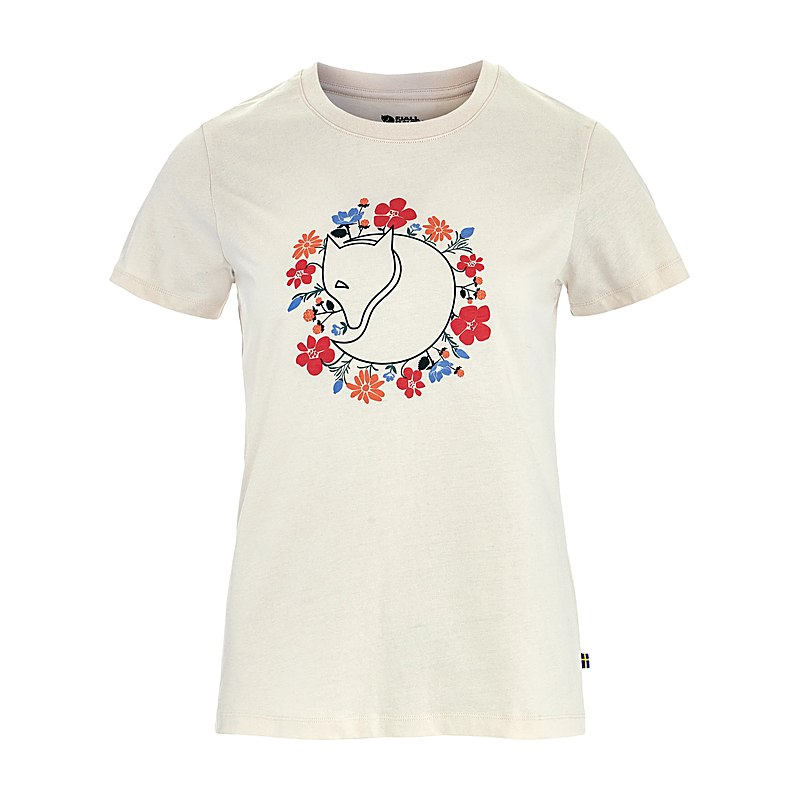 Fjällräven T-Shirt Fjällblomster Fox, chalk white, Größe L