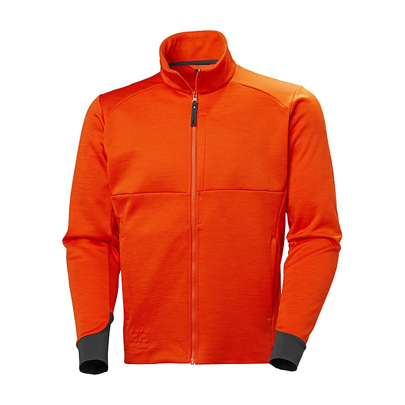 Helly Hansen Jacke Midlayer Tech, dark orange melange, Größe 4XL