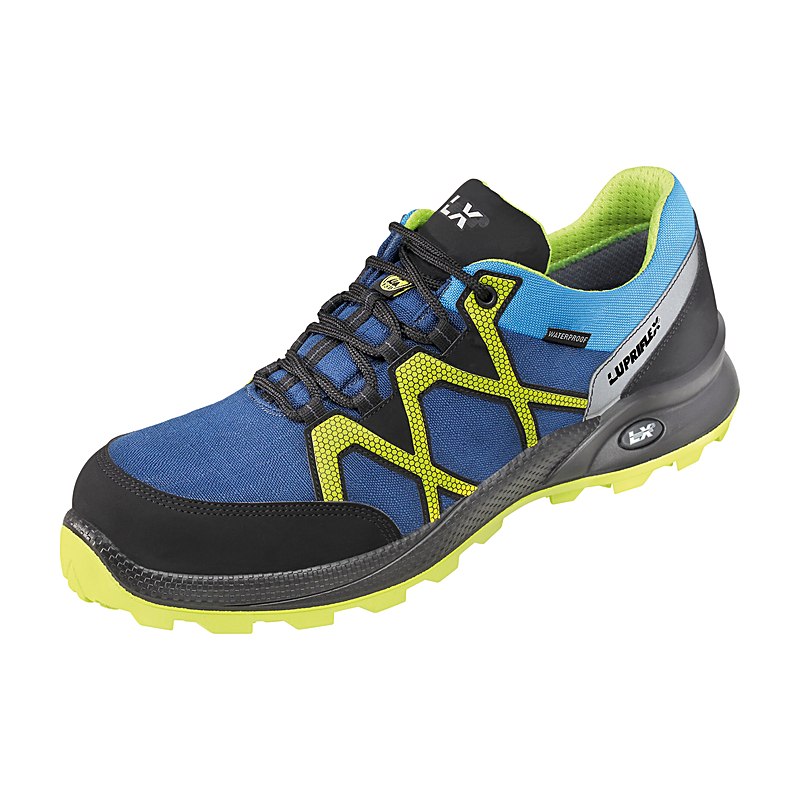 Lupriflex Sicherheitshalbschuhe Rapid Low, blau-gelb, Größe 39