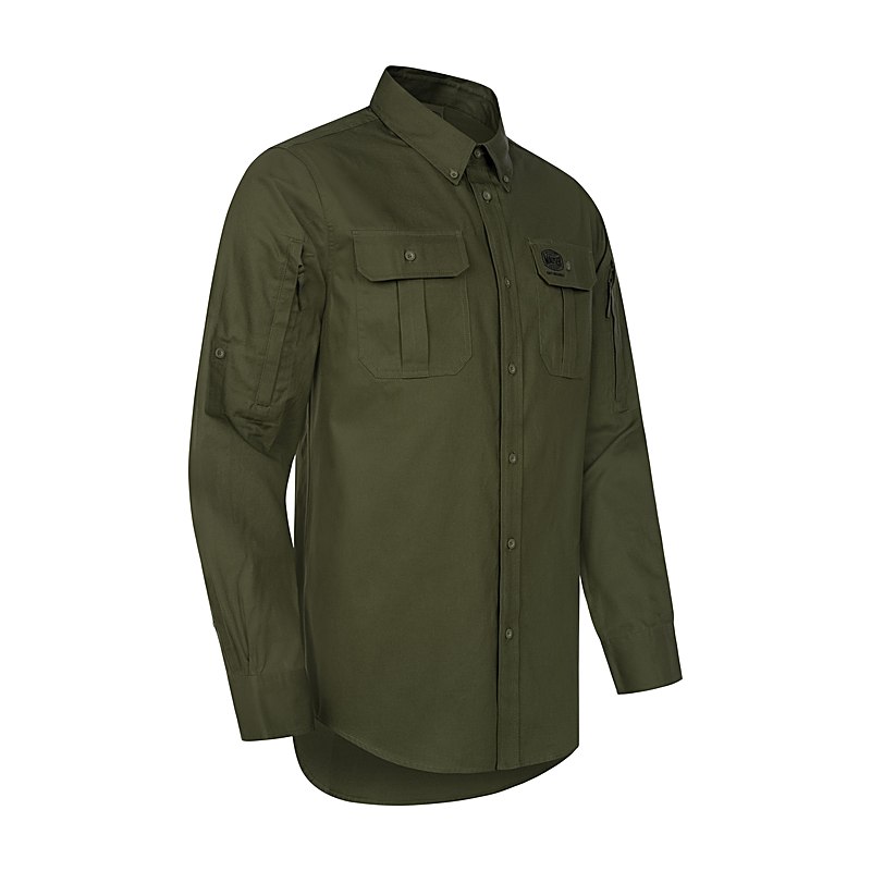 Mauser Langarmhemd Stalker, dull olive, Größe S