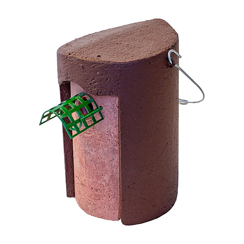 Schwegler Holzbeton Nisthöhle 1B mit Marderschutz, Flugloch 32 mm, braun
