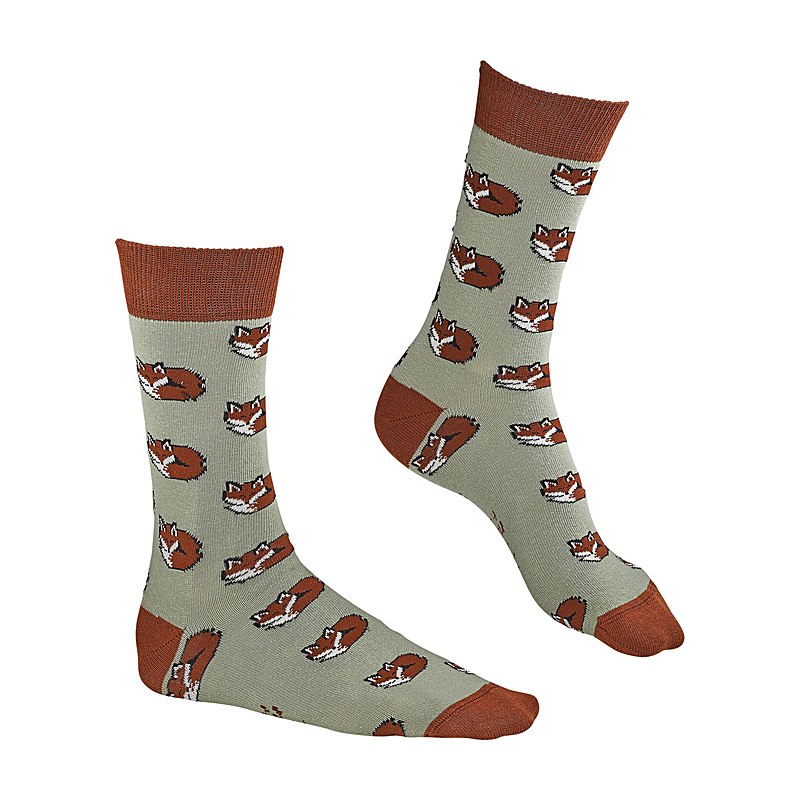 Nordforest Hunting Socken Fuchs, oliv-braun, Größe 35/38
