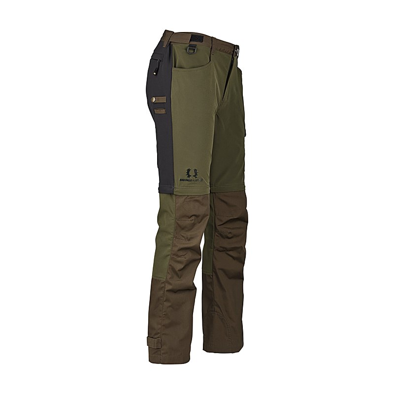 Nordforest Hunting Zip-Hose Jesko, dark brownish green-oliv, Größe 60