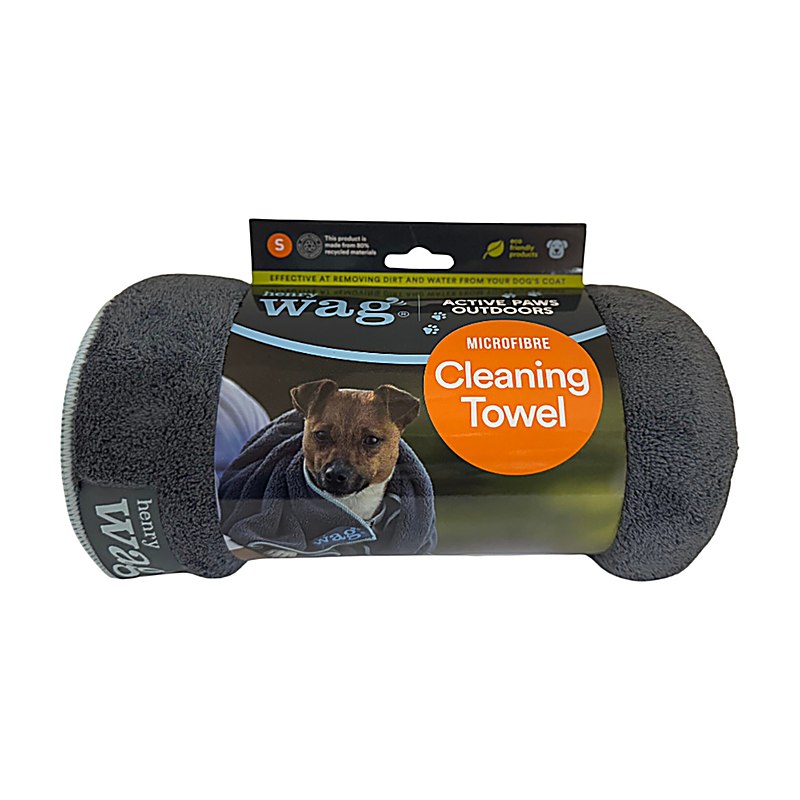 Henry Wag Mikrofaser-Hundehandtuch, anthrazit-grau, Größe S, Gr. S
