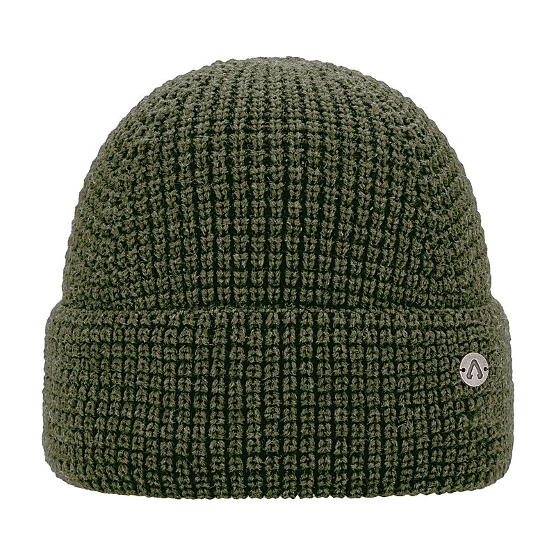 P.A.C. Beanie Waffelo, khaki, Größe one size