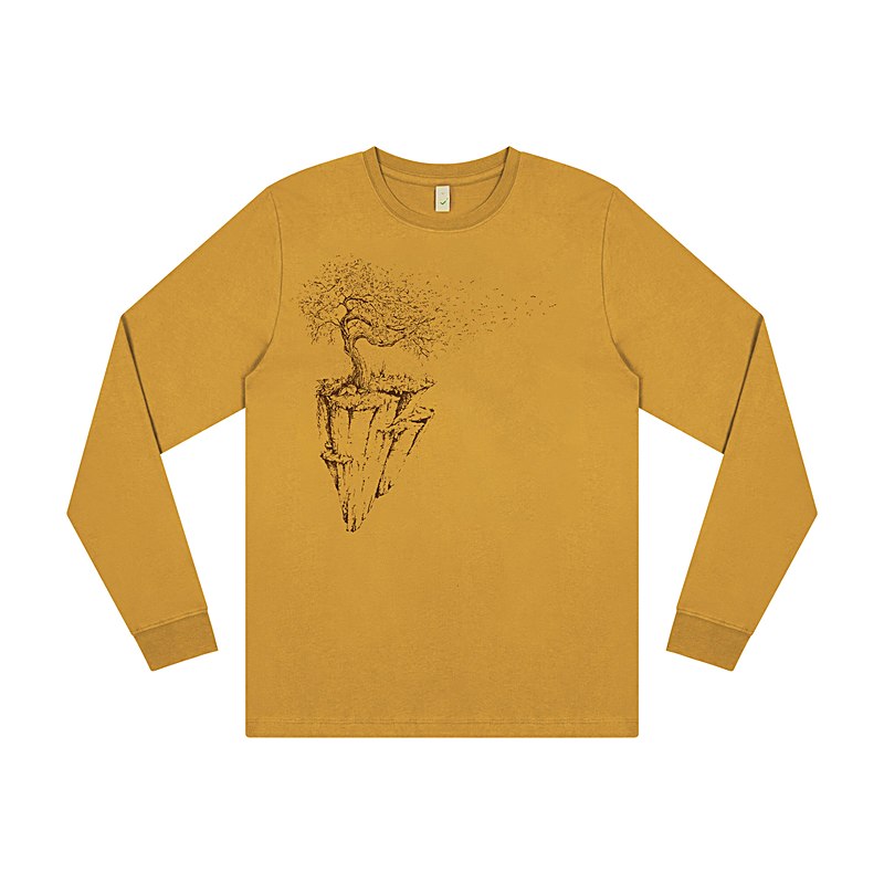 Life-Tree Longsleeve Maple Island, yellow, Größe L