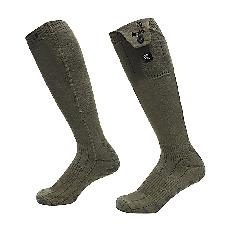 Hunter Beheizbare Socken Heat, green, Größe M