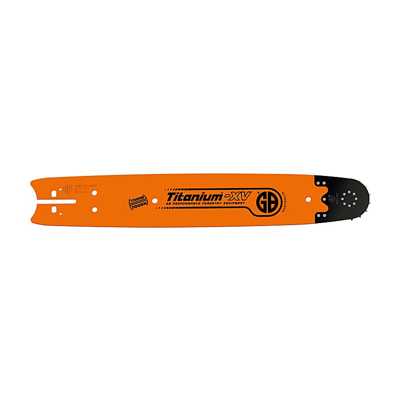 GB Harvester-Schiene Titanium XV, Treibglieder 87 – 89, Schienenaufnahme 4-Loch weit, 75 cm