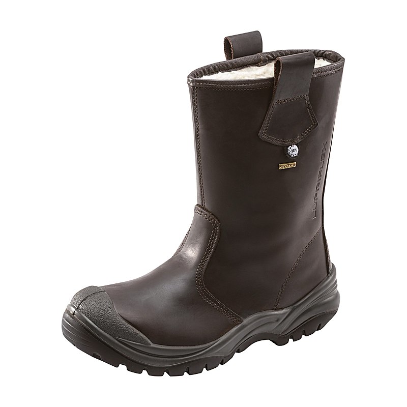 Lupriflex Sicherheits-Schlupftstiefel Aqua Offshore Winter, braun, Größe 39