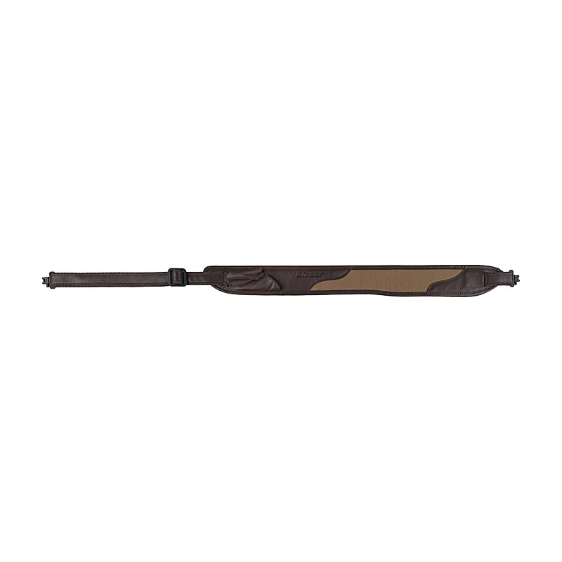 Blaser Gewehrriemen Canvas Leder, braun