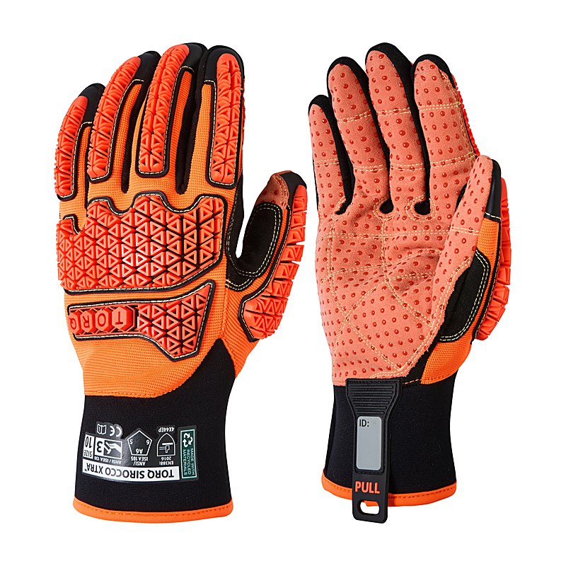 Skytec Handschuhe Torq Sirocco Xtra, orange-black, Größe 7