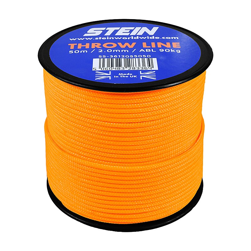 Stein Wurfleine Economy 2 mm, orange neon