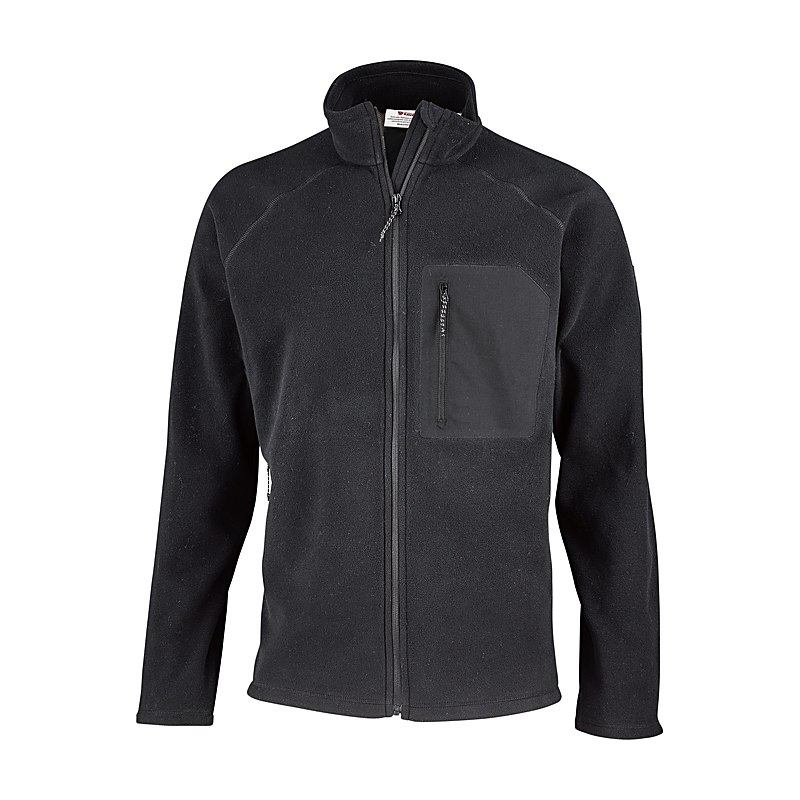 Fjällräven Fleecejacke Kaipak, black-black, Größe S