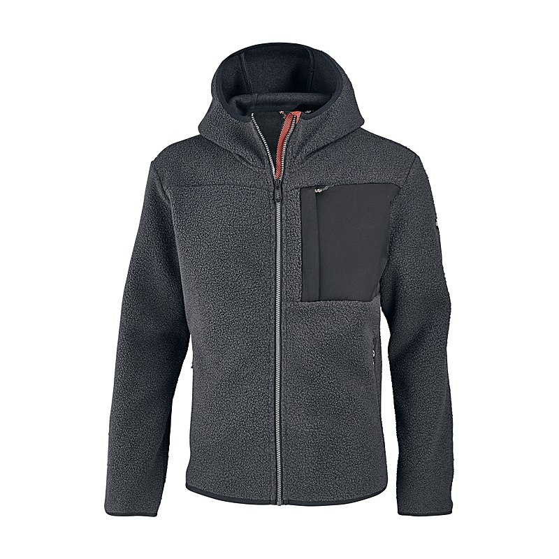 CMP Fleecejacke Teddy Fur, carbone mel, Größe 50