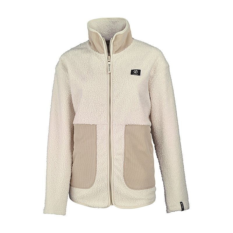 Dare2B Fleecejacke Zephyr Midlayer, almond milk-white pepper, Größe 38