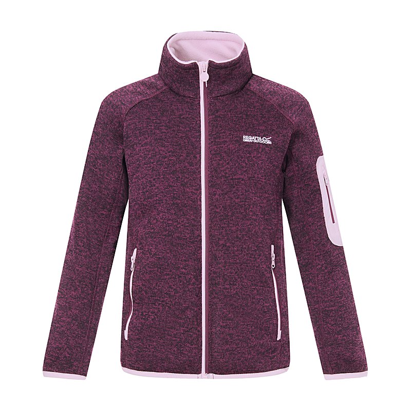 Regatta Fleecejacke Junior Newhill, fig-powder lilac, Größe 140