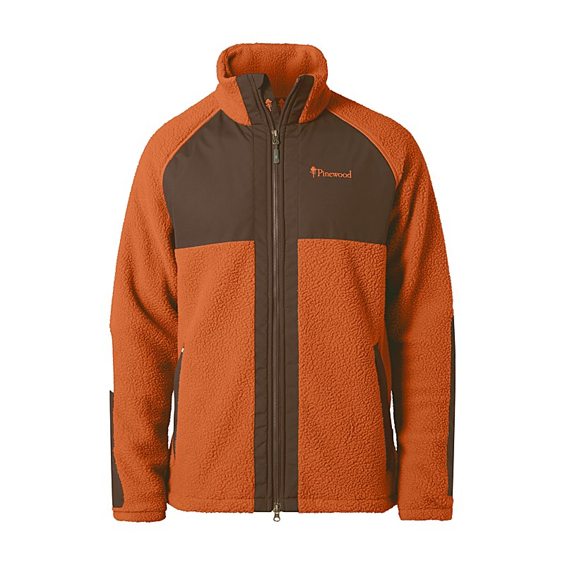 Pinewood Faserpelzjacke Pile, orange clay, Größe S