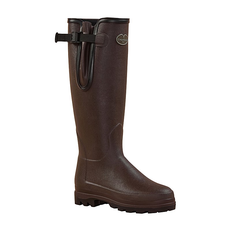 Le Chameau Damen-Wintergummistiefel Vierzonord, marron foncé-black, Größe 41