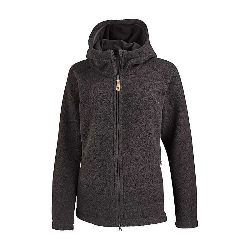 Fjällräven Fleecejacke Kaitum, black oak, Größe S