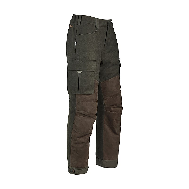 Härkila Hose Kodiak CleverWool HSP Insulated, dark hunting green-shadow brown, Größe 48