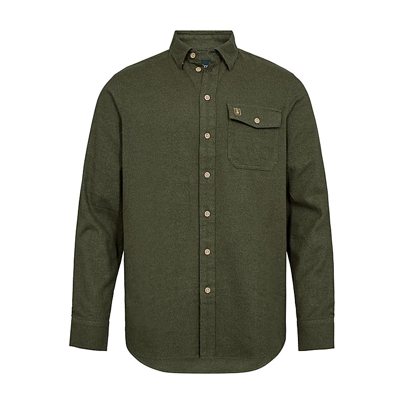 Deerhunter Langarmhemd Evan, forest green, Größe 41/42