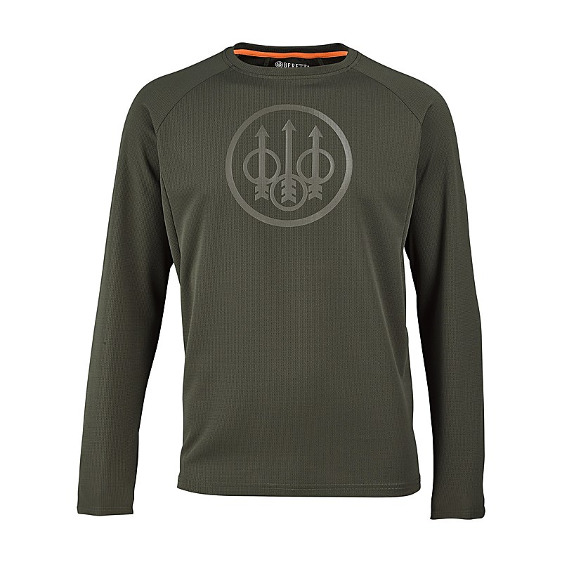 Beretta Langarmshirt Ortles, green moss, Größe M