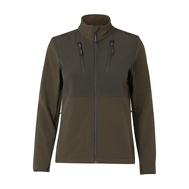 Härkila Softshelljacke Scandinavian, willow green-shadow brown, Größe M