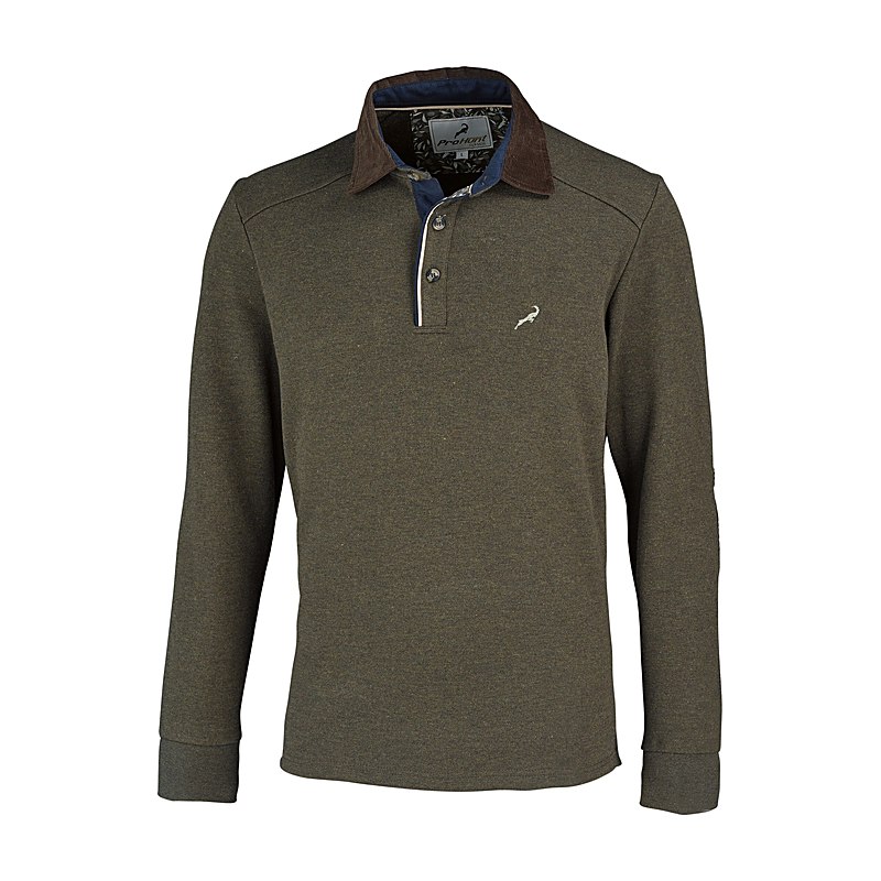ProHunt Pullover Labrador mit Cordbesatz, khaki, Größe 4XL