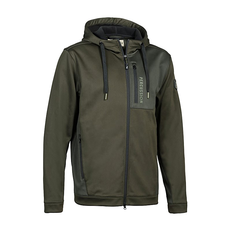 Percussion Kapuzenjacke, khaki, Größe M