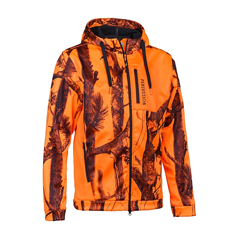 Percussion Kapuzenjacke, camo blaze, Größe 3XL
