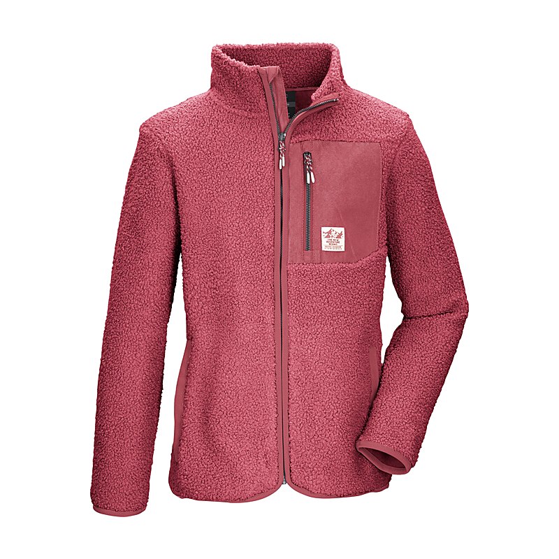 Killtec Sherpajacke KOW 140, holly berry, Größe 164