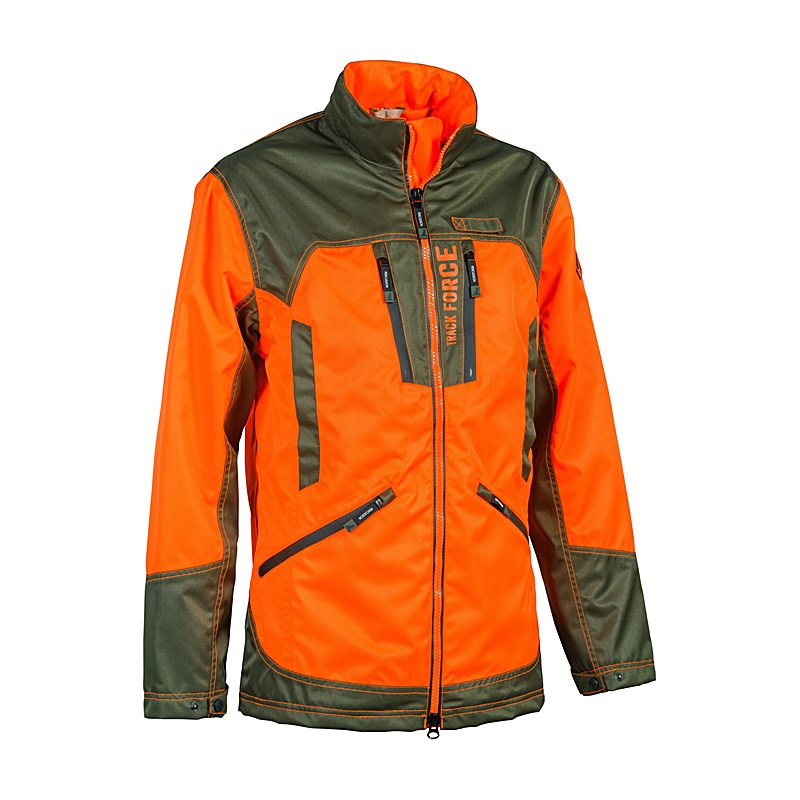 Percussion Jacke Track Force, orange-khaki, Größe XL